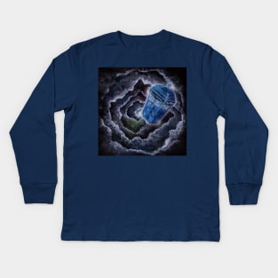 Wibbly Wobbly Timey Wimey Kids Long Sleeve T-Shirt